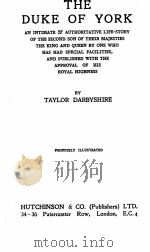 THE DUKE OF YORK     PDF电子版封面     