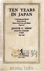 TEN YEARS IN JAPAN 1944 PDF电子版封面