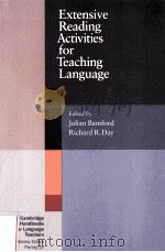 EXTENSIVE READING ACTIVITIES FOR TEACHING LANGUAGE PDF电子版封面