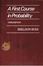 A FIRST COURSE IN PROBABILITY THIRD EDITION PDF电子版封面