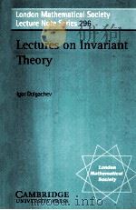 LECTURES ON INVARIANT THEORY PDF电子版封面