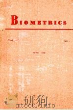 BIOMETRICS VOL 44 JUNE 1988 PDF电子版封面