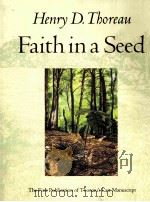 FAITH IN A SEED PDF电子版封面 1559631821