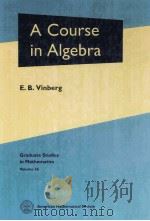 A COURSE IN ALGEBRA PDF电子版封面 0821833189