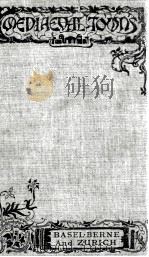THE STORIES OF BASEL BERNE AND ZURICH 1933 PDF电子版封面