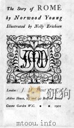 THE STORY OF ROME 1901 PDF电子版封面