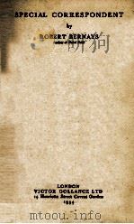 SPECIAL CORRESPONDENT 1934 PDF电子版封面