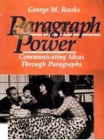PARAGRAPH POWER COMMUNICATING IDEAS THROUGH PARAGRAPHS PDF电子版封面