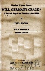 WILL GERMANY CRACK 1943 PDF电子版封面