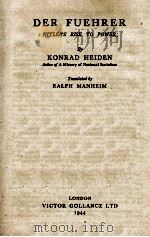 DER FUEHRER 1944 PDF电子版封面