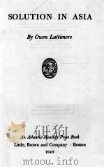 SOLUTION IN ASIA（1945 PDF版）
