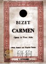 Carmen : opera in four acts     PDF电子版封面     
