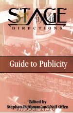 The Stage directions guide to publicity PDF电子版封面 0325000824