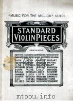 Standard violin pieces PDF电子版封面