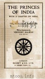 THE PRINCES OF INDIA   1934  PDF电子版封面     