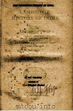 THE CAMBRIDGE HISTORY OF INDIA VOLUME IV 1937 PDF电子版封面