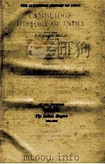 THE CAMBRIDGE HISTORY OF INDIA VOLUME VI 1932 PDF电子版封面