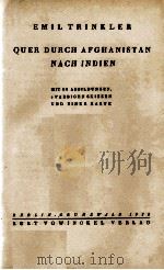 QUER DURCH AFGHANISTAN NACH INDIEN 1925 PDF电子版封面