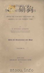 HISTORY OF THE UNITED STATES VOLUME IV. 1913 PDF电子版封面