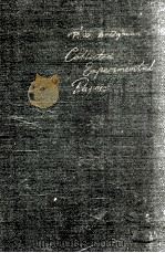 P. W. BRIDGMAN: COLLECTED EXPERIMENTAL PAPERS VOLUME I PAPERS 1-11   1964  PDF电子版封面     