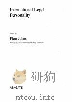 INTERNATIONAL LEGAL PRSONALITY PDF电子版封面
