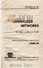 GENERALIZED NETWORKS VOLUME XVI 1966 PDF电子版封面