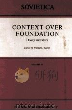 COMTEXT OVER FOUNDATION 1988 PDF电子版封面 9027726701