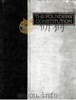 THE FOUNDERS CONSTITUTION VOLUME ONE 1987 PDF电子版封面 0226463877