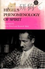 HEGEL'S PHENOMENOLOGY OF SPITIT   1980  PDF电子版封面  0253327660   