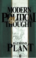 MODERN POLITICAL THOUGHT 1991 PDF电子版封面 0631142231