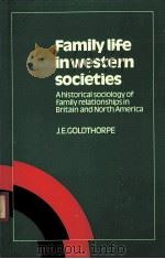 FAMILY LIFE IN WESTERN SOCIETIES A HISTORICAL OF FAMILY RELATIONSHIP I NBRITAIN AND NORTH AMERICA 1987 PDF电子版封面 0521337526