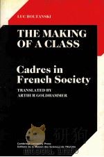 THE MAKING OF A CLASS 1987 PDF电子版封面 0521320739