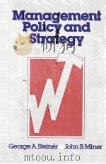 Management policy and strategy（1982 PDF版）