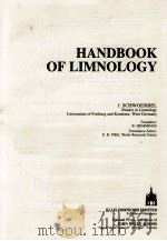 HANDBOOK OF LIMNOLOGY 1987 PDF电子版封面
