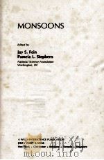 MONSOONS 1987 PDF电子版封面