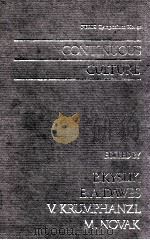 CONTINUOUS CULTURE 1988 PDF电子版封面