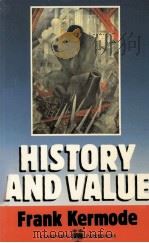 HISTORY AND VALUE   1989  PDF电子版封面  0198122241   