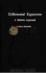 DIFFERENTIAL EQUATIONS A MODERN APPROACH 1964 PDF电子版封面