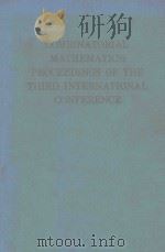 COMBINATORIAL MATHEMATICS:PROCEEDINGE OF THE THIRD INTERNATIONAL CONFERENCE 1989 PDF电子版封面 0897664922