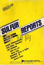 SULFUR REPORTS 1987 PDF电子版封面 3718648598