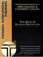 1990 COLLEGE & UNIVERSITY CATALOG NEWS BOOKS & BACKLIST BESTSELLERS PDF电子版封面