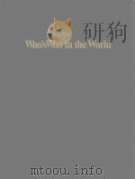WHO'S WHO IN THE WORLD 9TH EDITION 1989-1990 1988 PDF电子版封面
