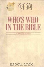 WHO'S WHO IN THE BIBLE 1987 PDF电子版封面