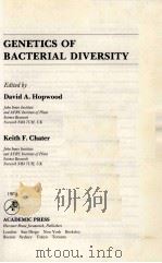 GENETICS OF BACTERIAL DIVERSITY 1989 PDF电子版封面