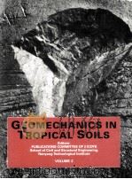GEOMECHANICS IN TROPICAL SOLS VOLUME 2 1990 PDF电子版封面