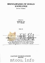 ENCYCLOPAEDIA OF HUMAN KNOWLEDGE VOL. III 1990 PDF电子版封面 8185066523;8185066485