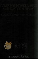 GAMES FOR INDIVIDUALIZING MATHEMATICS LEARNING 1973 PDF电子版封面