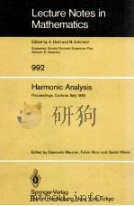 LECTURE NOTES IN MATHEMATICS 992: HARMONIC ANALYSIS（1983 PDF版）