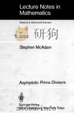 LECTURE NOTES IN MATHEMATICS 1023: ASYMPTOTIC PRIME DIVISORS 1983 PDF电子版封面 3540127224;0387127224