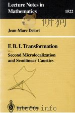 F.B.I.TRANSFORMATION   1992  PDF电子版封面  3540557644;0387557644   